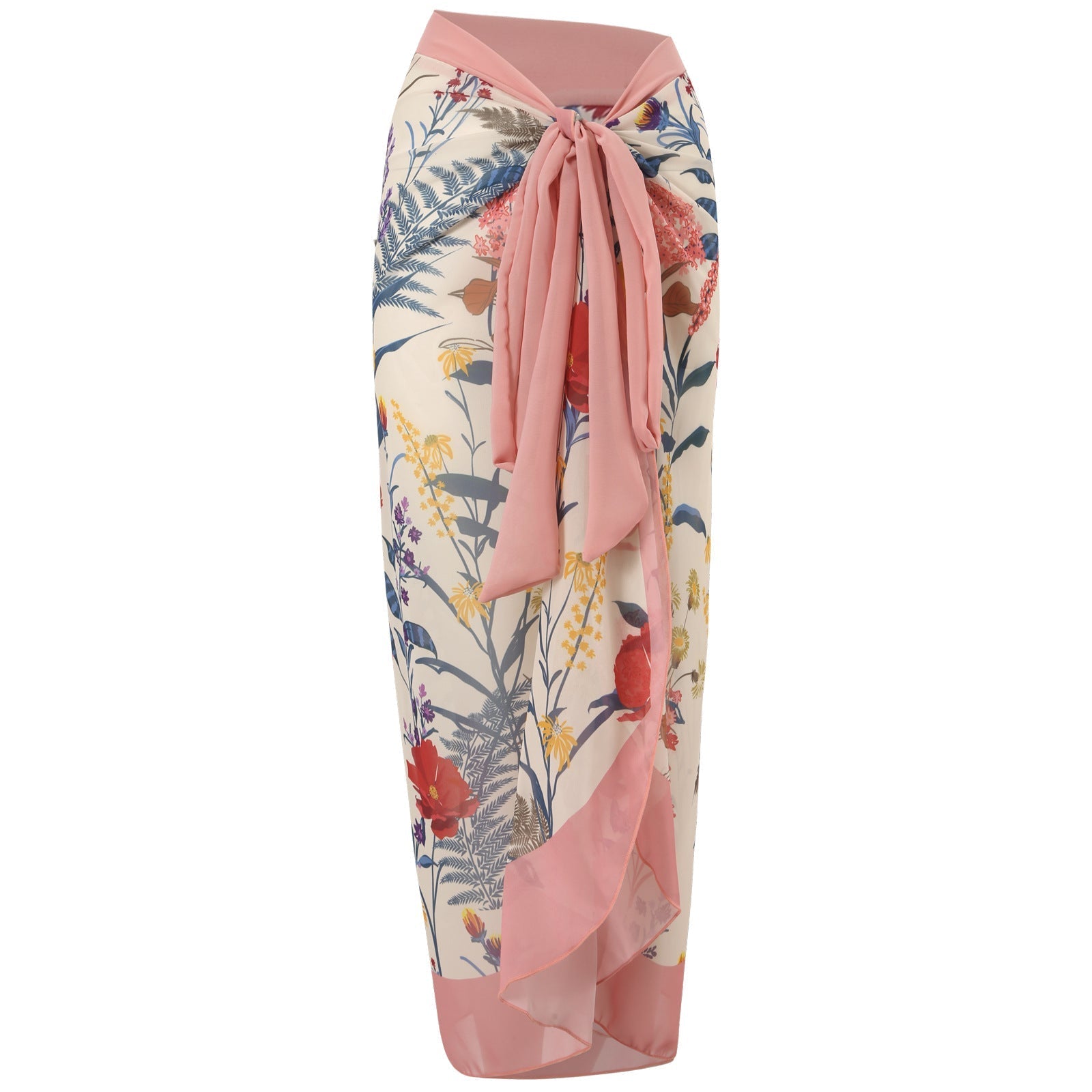 Flying Edge One Piece Women Swimwear European, French Retro Cover Belly Slimming Swimsuit Chiffon Beach Dress Bella Mia